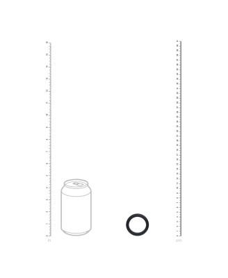 Wide O Silicone Cockring - M - 35mm - Black