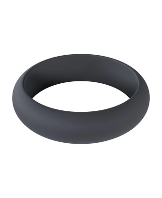 Wide O Silicone Cockring - L - 42mm - Black