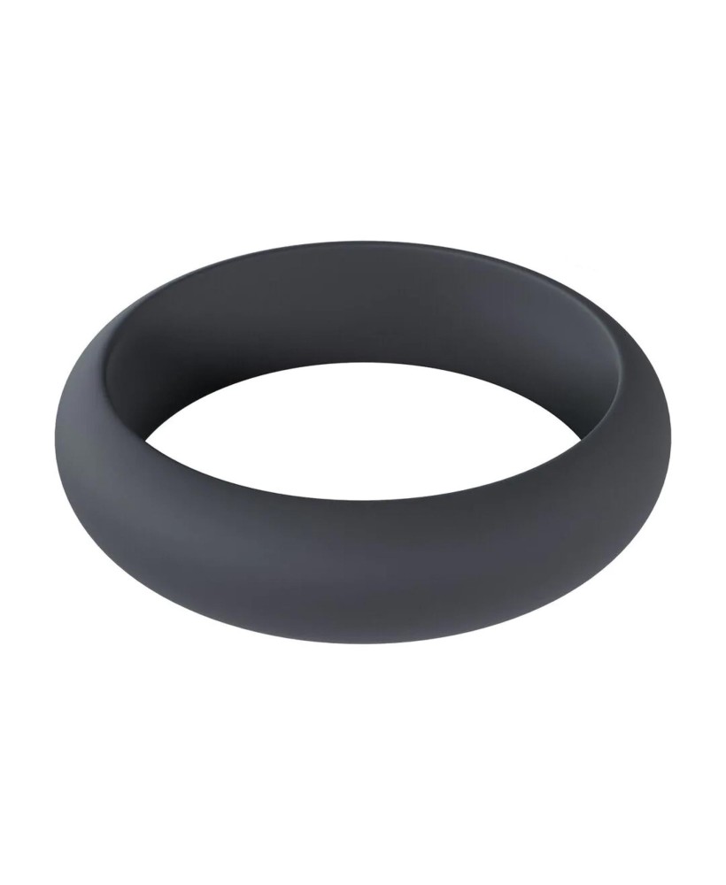 Wide O Silicone Cockring - L - 42mm - Black