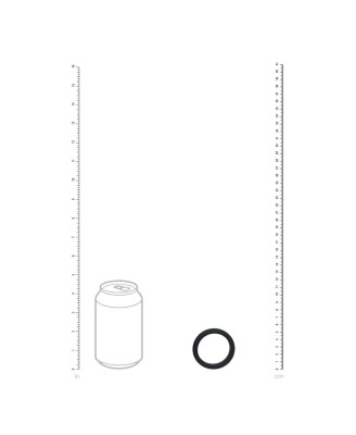 Wide O Silicone Cockring - L - 42mm - Black