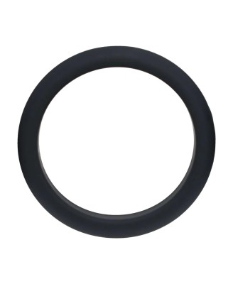 Wide O Silicone Cockring - XL - 50mm - Black