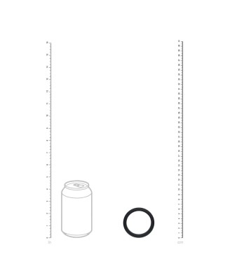 Wide O Silicone Cockring - XL - 50mm - Black