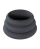Wide O Silicone Cockring Set of 3 - L/XL/XXL - Black