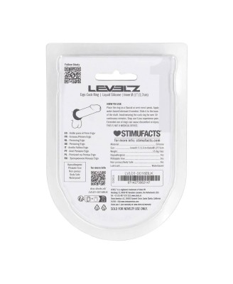 Ergo Liquid Silicone Cockring - Black