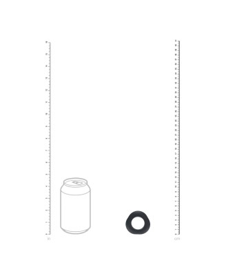 Ergo Liquid Silicone Cockring - Black