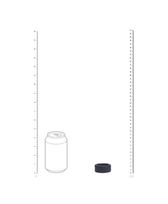 Liquid Silicone Ball Strap - S - 34mm - Black