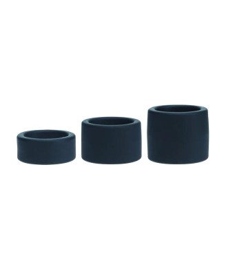 Liquid Silicone Ball Strap Set of 3 - S/M/L - Black