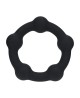 Beaded Silicone Cockring - M - 35mm - Black