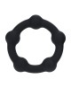 Beaded Silicone Cockring - L - 45mm - Black