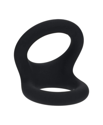 Double O Silicone Cockring - M - Black