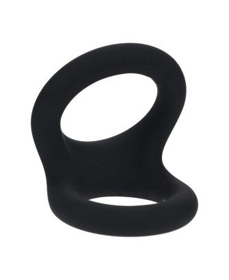 Double O Silicone Cockring - M - Black