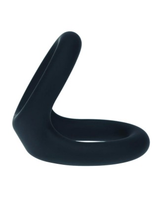 Double O Silicone Cockring - M - Black