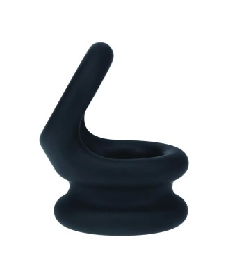 Wide Double O Silicone Cockring - S - Black