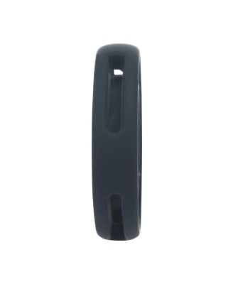 Classic Grooved Silicone Cock and Ball Ring - Black
