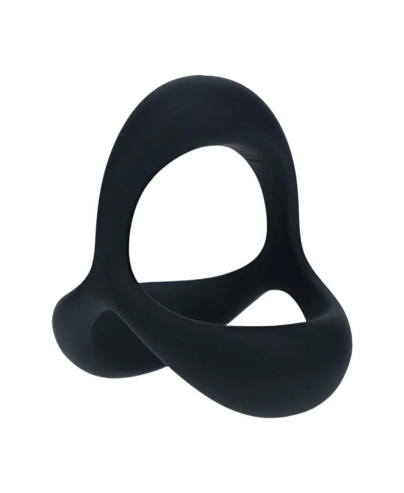 Tri O Ergo Silicone Cockring - Black