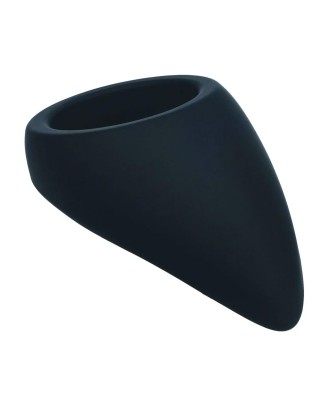 Teardrop Silicone Cockring - Black