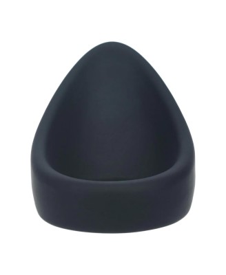 Teardrop Silicone Cockring - Black