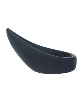Teardrop Silicone Cockring - Black