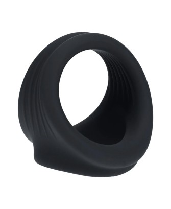 Silicone Cock and Ball Harness - Black