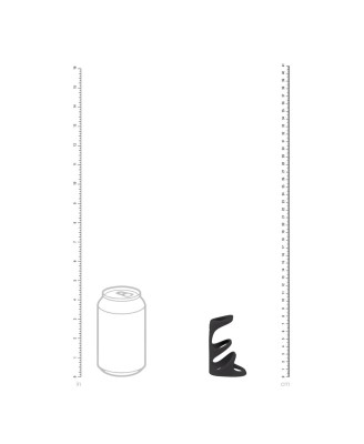 3 Loop Silicone Cockring - Black