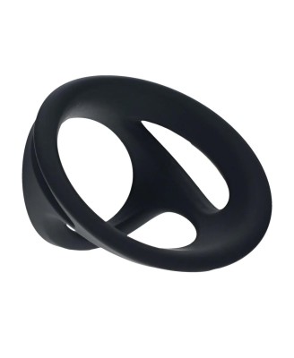 Silicone Cock and Ball Ring Set of 4 - Black