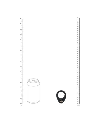 Liquid Silicone Single Weighted Ball Cockring - Black
