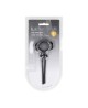 Detachable Wide Adjustable Silicone Lasso Cockring - 5mm - Black