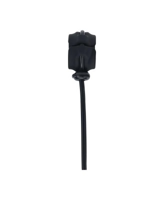 Detachable Wide Adjustable Silicone Lasso Cockring - 5mm - Black