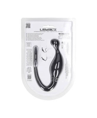 Silicone Cockring with Prostate Stimulator - L - Black