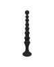 Ribbed Silicone Flared Anal Probe - Black