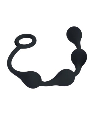 Waterdrop Silicone Anal Balls - S - 20mm - Black