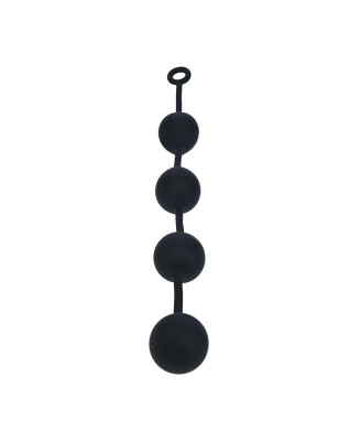 Silicone Round Anal Balls - XXL - 60mm - Black