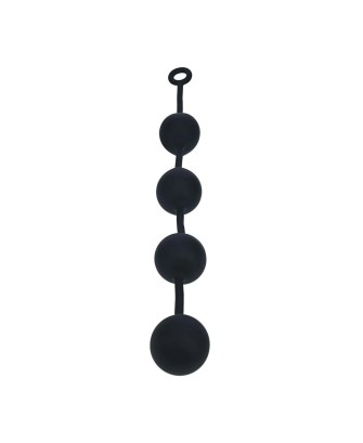 Silicone Round Anal Balls - XXL - 60mm - Black