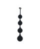 Silicone Waterdrop Anal Balls - XXL - 60mm - Black
