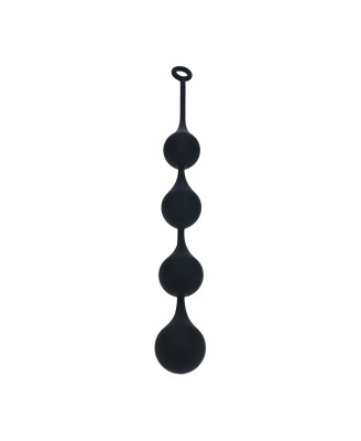 Silicone Waterdrop Anal Balls - XXL - 60mm - Black