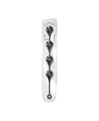 Silicone Waterdrop Anal Balls - XXL - 60mm - Black