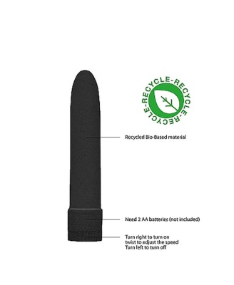 5,5"" Vibrator - Biodegradable - Black