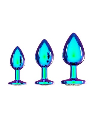 Venice Collection - Metal Anal Plug Set - Iridescent