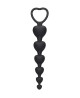 Anal Heart Beads - Black