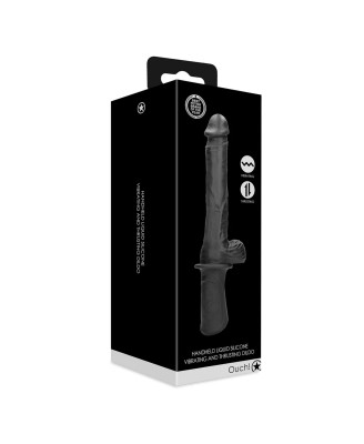 Hand Held Liquid Silicone Vibrating and Thrusting Sex Machine - Black