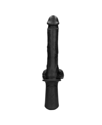 Hand Held Liquid Silicone Vibrating and Thrusting Sex Machine - Black