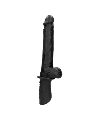 Hand Held Liquid Silicone Vibrating and Thrusting Sex Machine - Black
