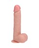 Vibrating and Rotating Straight Cock with Balls - 8 / 20,5 cm - Flesh