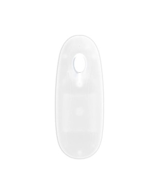 LED Vibrating Straight Cock - 18 cm - Transparent