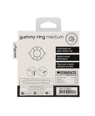 Gummy Ring - Medium - Black