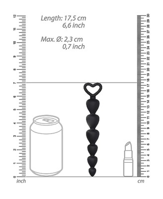 Silicone Anal Beads - Black