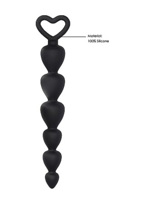 Silicone Anal Beads - Black