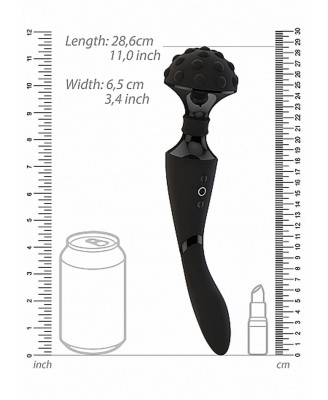 Stymulator- Shiatsu Bendable Massager Wand - Black
