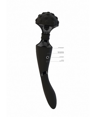 Stymulator- Shiatsu Bendable Massager Wand - Black