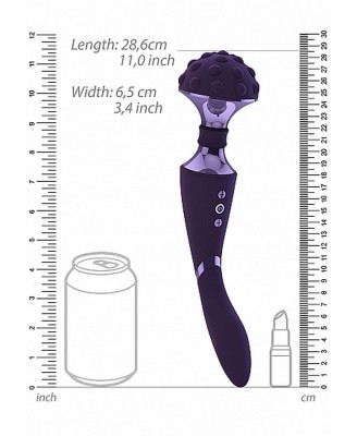 Stymulator- Shiatsu Bendable Massager Wand - Purple